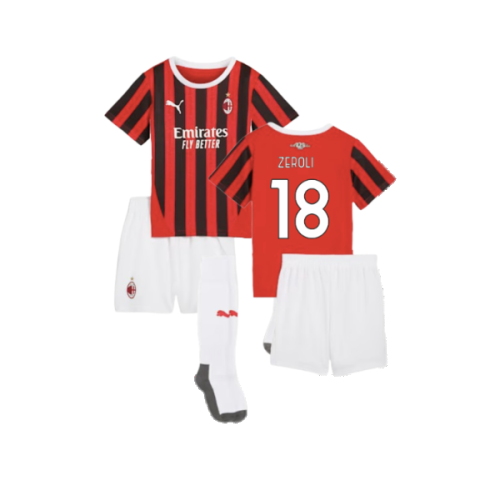 2024-2025 AC Milan Home Mini Kit (Zeroli 18)