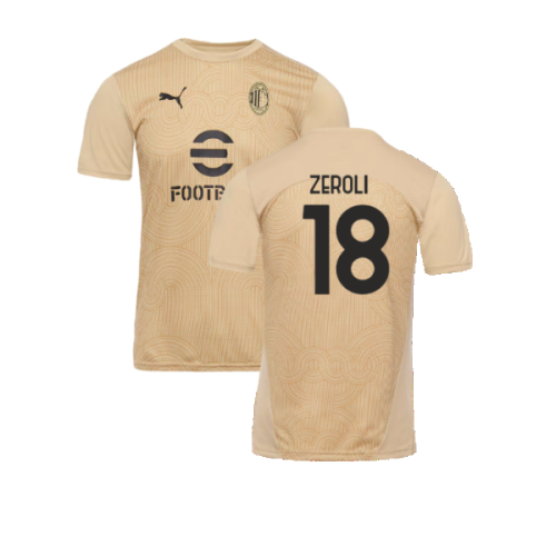 2024-2025 AC Milan Pre-Match Shirt (Putty) (Zeroli 18)