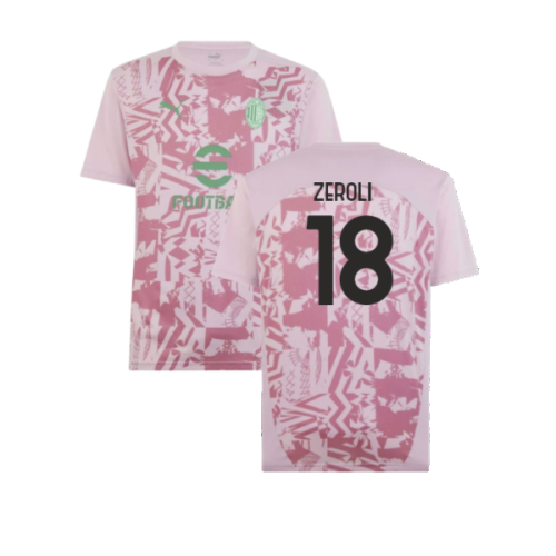 2024-2025 AC Milan Pre-Match Shirt (Grape) (Zeroli 18)