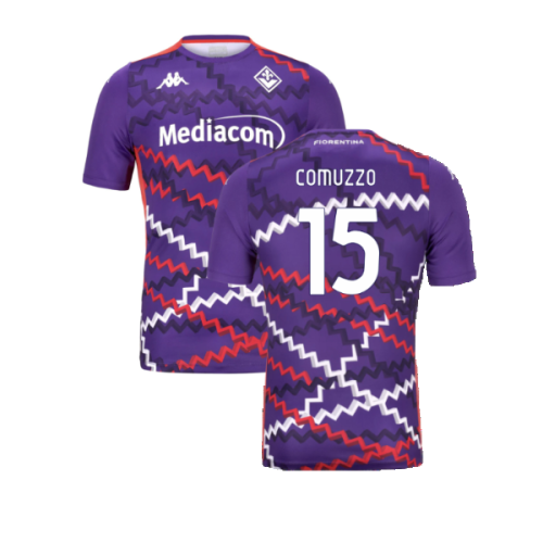 2024-2025 Fiorentina Training Shirt (Purple) (Comuzzo 15)