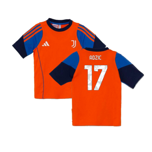 2024-2025 Juventus Training Tee (Orange) - Kids (Adzic 17)