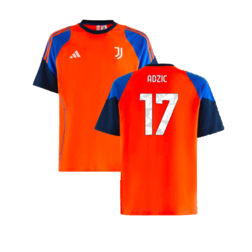 2024-2025 Juventus Training Tee (Orange) (Adzic 17)