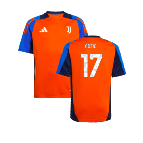 2024-2025 Juventus Training Jersey (Orange) - Kids (Adzic 17)