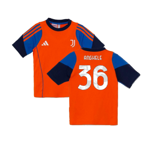 2024-2025 Juventus Training Tee (Orange) - Kids (Anghele 36)