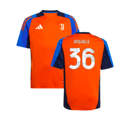 2024-2025 Juventus Training Jersey (Orange) - Kids (Anghele 36)