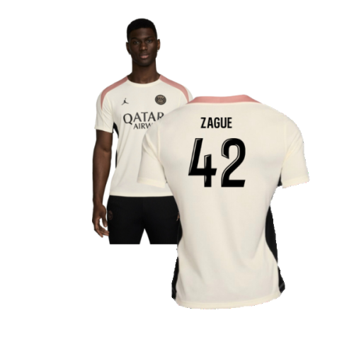 2024-2025 PSG Strike Dri-FIT Training Shirt (White) (Zague 42)