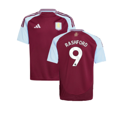 2024-2025 Aston Villa Home Shirt (Kids) (Rashford 9)