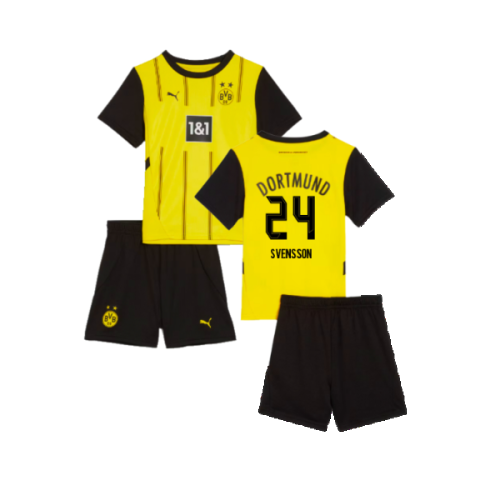 2024-2025 Borussia Dortmund Home Mini Kit (Svensson 24)