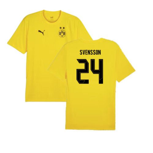 2024-2025 Borussia Dortmund Training Shirt (Yellow) - Kids (Svensson 24)