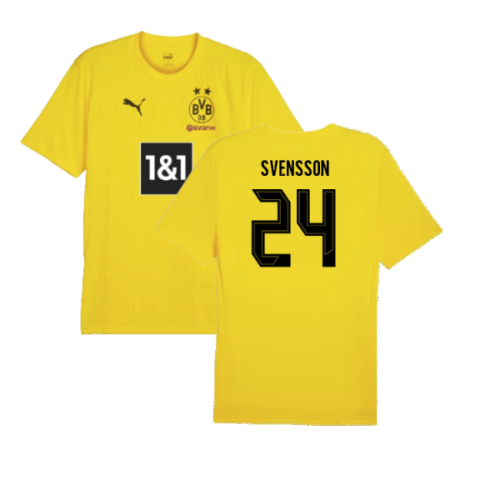 2024-2025 Borussia Dortmund Training Shirt (Yellow) (Svensson 24)