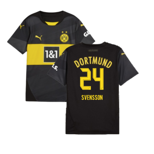 2024-2025 Borussia Dortmund Away Shirt (Kids) (Svensson 24)