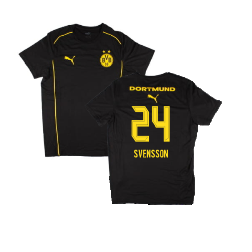 2024-2025 Borussia Dortmund Casuals Tee (Black) (Svensson 24)