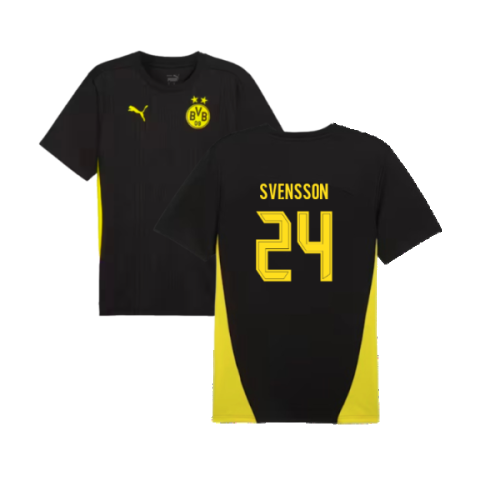 2024-2025 Borussia Dortmund Training Shirt (Black) (Svensson 24)