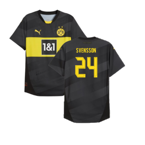 2024-2025 Borussia Dortmund Authentic Away Shirt (Svensson 24)