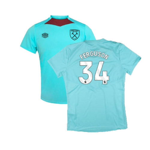 2024-2025 West Ham Training Jersey (Blue Radiance) - Kids (Ferguson 34)