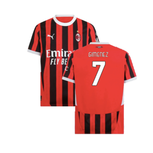 2024-2025 AC Milan Home Shirt (Gimenez 7)