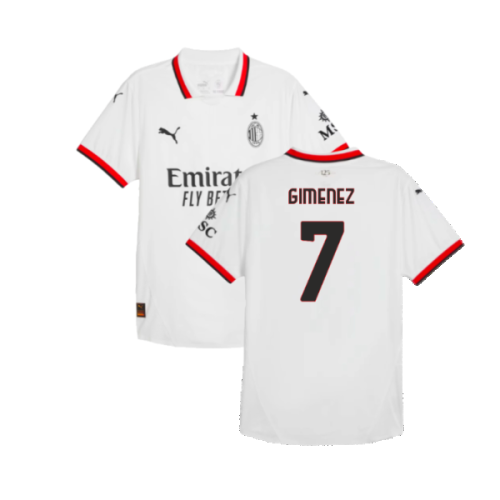 2024-2025 AC Milan Away Authentic Shirt (Gimenez 7)