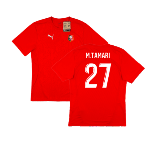 2024-2025 Stade Rennais Training Jersey (Red) (M.Tamari 27)