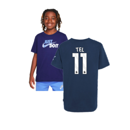 2024-2025 Tottenham Hotspur Just Do It T-Shirt (Navy) - Kids (Tel 11)