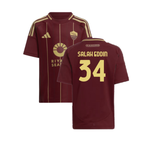 2024-2025 Roma Home Shirt (Kids) (Salah Eddin 34)