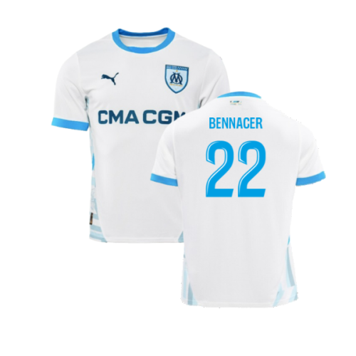 2024-2025 Marseille Home Shirt (Kids) (Bennacer 22)