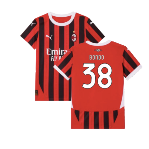 2024-2025 AC Milan Home Shirt (Kids) (Bondo 38)