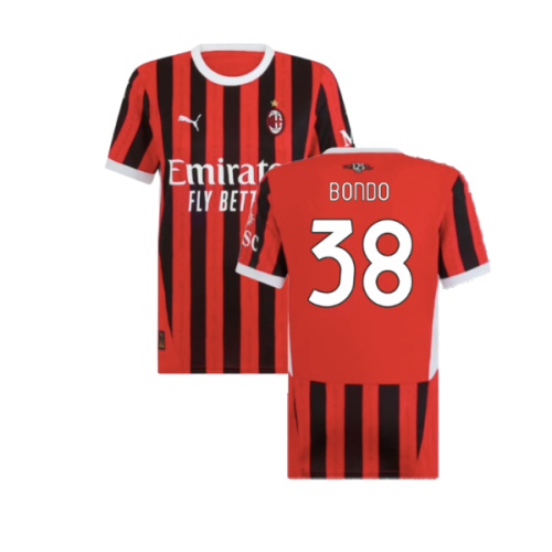 2024-2025 AC Milan Home Shirt (Womens) (Bondo 38)