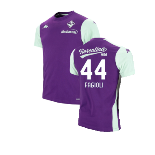 2024-2025 Fiorentina Tee (Indigo) (Fagioli 44)