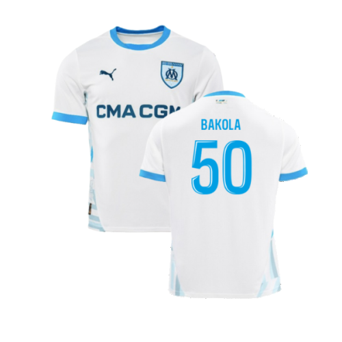 2024-2025 Marseille Home Shirt (Kids) (Bakola 50)