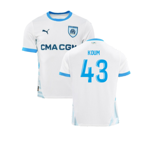 2024-2025 Marseille Home Shirt (Kids) (Koum 43)