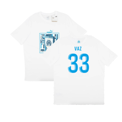 2024-2025 Marseille ftblCulture Tee (White) (Vaz 33)