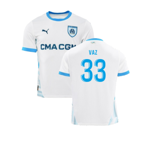 2024-2025 Marseille Home Shirt (Kids) (Vaz 33)