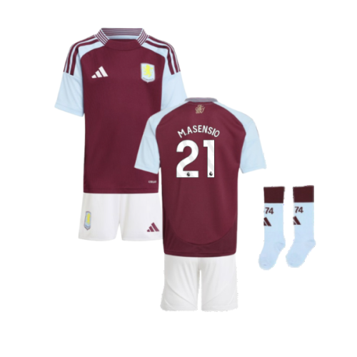 2024-2025 Aston Villa Home Mini Kit (M.Asensio 21)