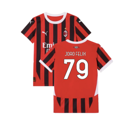 2024-2025 AC Milan Home Shirt (Kids) (Joao Felix 79)