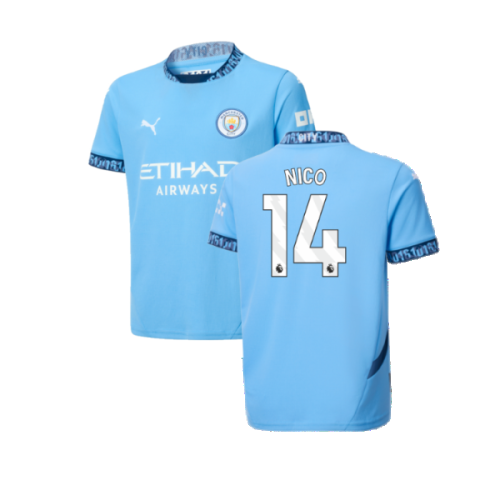 2024-2025 Man City Home Shirt (Kids) (Nico 14)