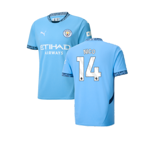 2024-2025 Man City Home Shirt (Nico 14)