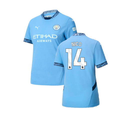 2024-2025 Man City Home Shirt (Womens) (Nico 14)