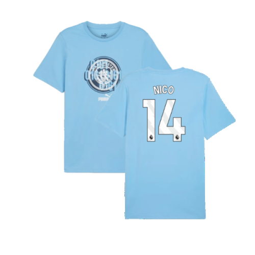 2024-2025 Man City ftblCulture Tee (Light Blue) (Nico 14)