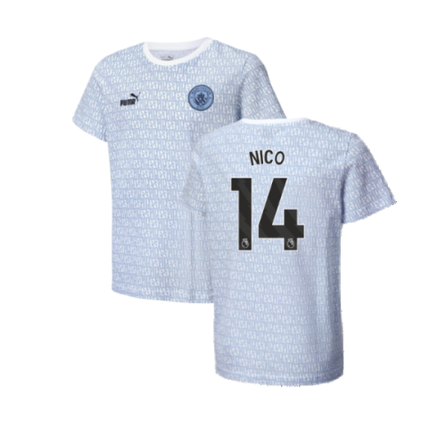 2024-2025 Man City ftblCulture Tee AOP (Light Blue) (Nico 14)