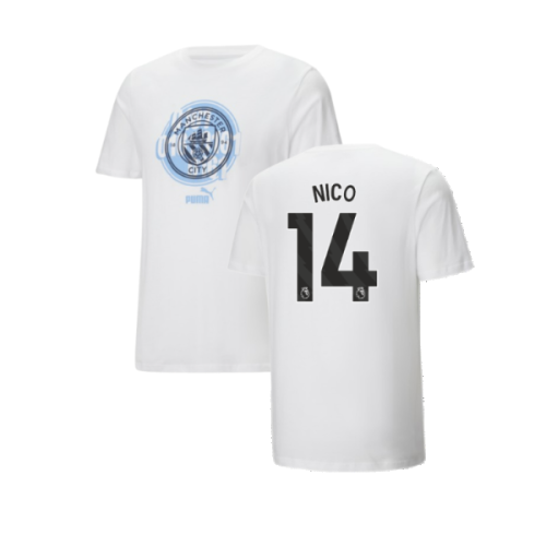 2024-2025 Man City ftblCulture Tee (White) (Nico 14)