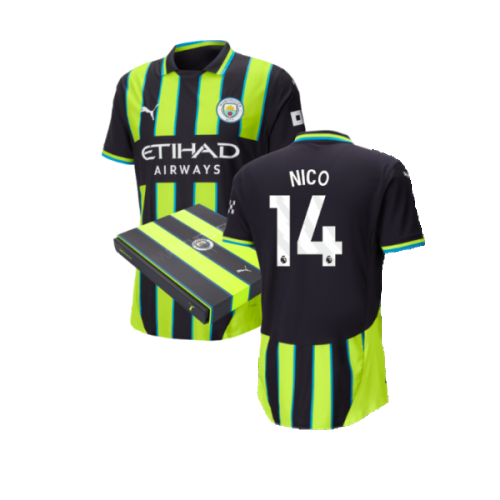 2024-2025 Man City Away Authentic Shirt w/packaging (Nico 14)