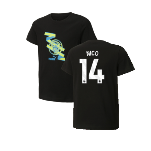 2024-2025 Man City ftblCulture Tee (Black) (Nico 14)