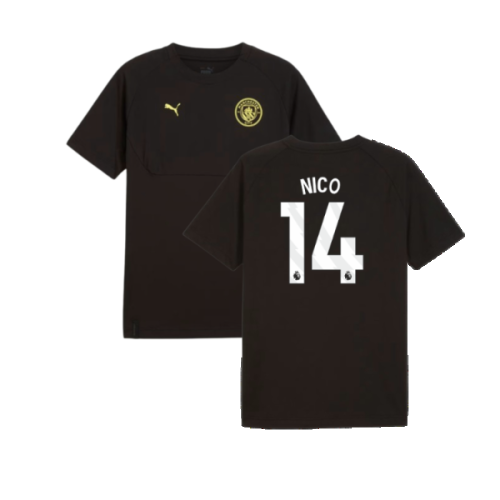 2024-2025 Man City Pumatech Pocket Tee (Black) (Nico 14)