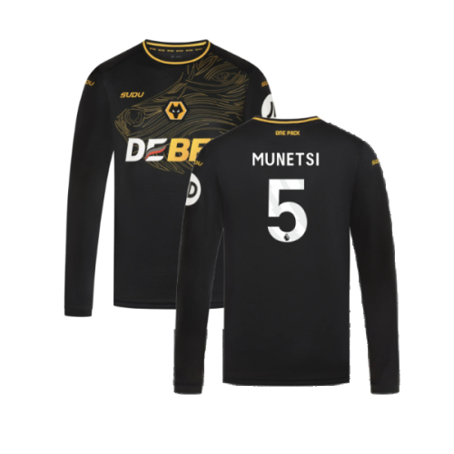 2024-2025 Wolves Long Sleeve Away Shirt (Munetsi 5)