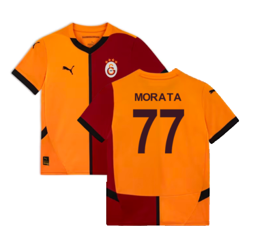 2024-2025 Galatasaray Home Shirt (Kids) (Morata 77)