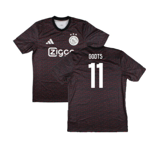 2024-2025 Ajax Pre Match Shirt (Black) (Godts 11)