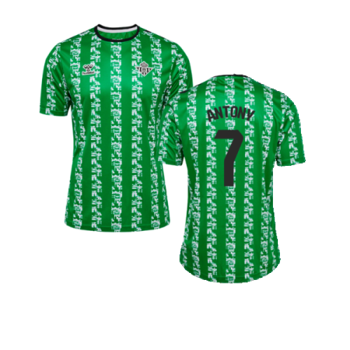 2024-2025 Real Betis Pre Game Jersey (Green) (Antony 7)