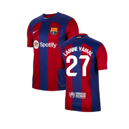 2023-2024 Barcelona Home Shirt (Lamine Yamal 27)