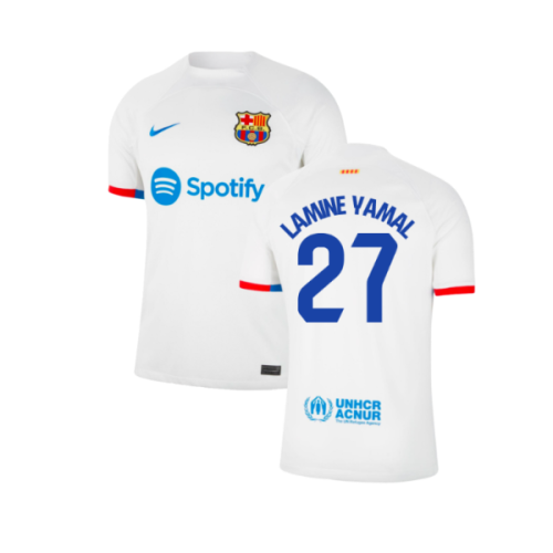 2023-2024 Barcelona Away Shirt (Lamine Yamal 27)