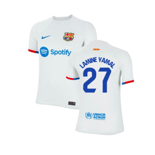 2023-2024 Barcelona Away Shirt (Ladies) (Lamine Yamal 27)